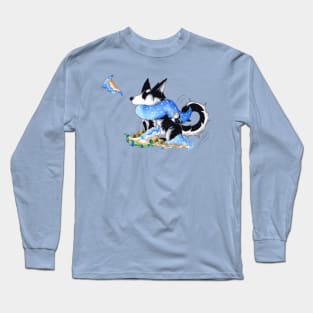 Wrapping Paper Pup Long Sleeve T-Shirt